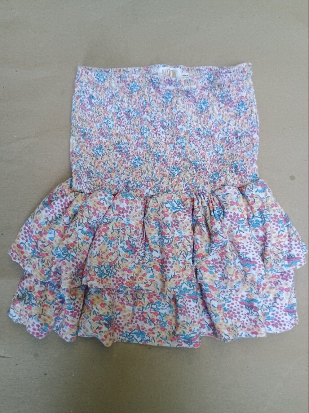 Nation LTD XS Floral Ruffle Mini Skirt Feminine Summer Vacation Resort